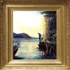 Lighthouse watercolor painting