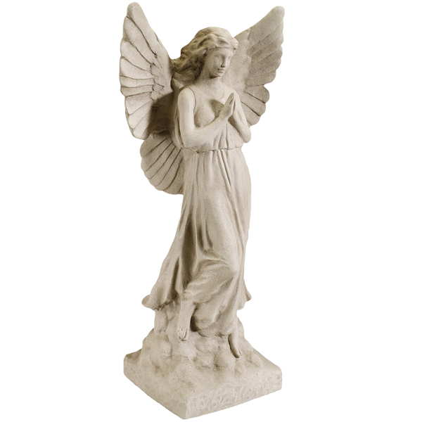 Sculptural Gardens 23-Inch Guardian Angel Statuary (Color May Vary)